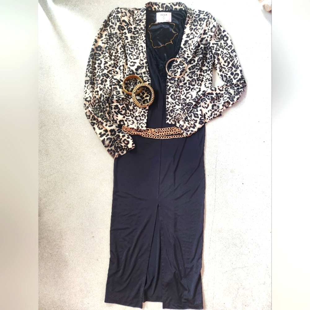 Little black slip dress with lace DRESS ONLY!